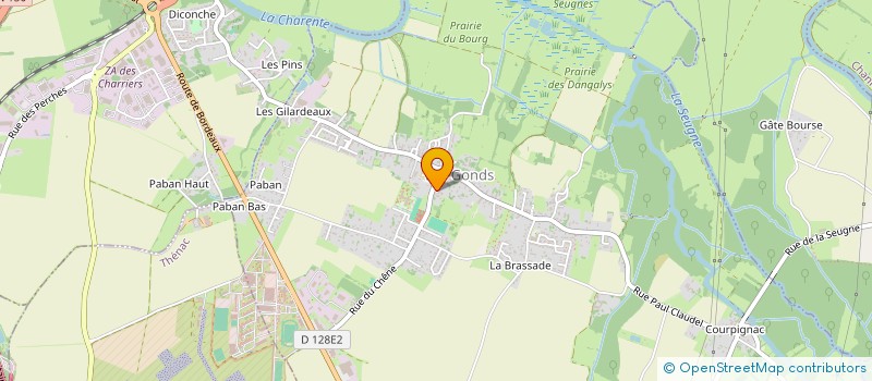 localisation de l'entreprise MADAME DAVINA RAFFIN  LES GONDS