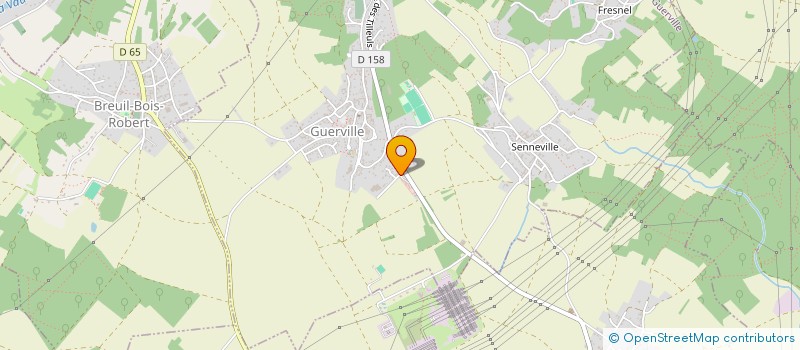 localisation de l'entreprise MADAME DAVINA ROBERT  GUERVILLE