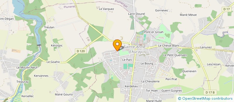 localisation de l'entreprise MADAME DAVINIA TRIANO LINARES  SAINTE-ANNE-D'AURAY