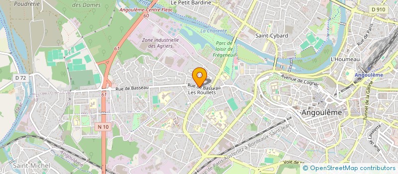 localisation de l'entreprise MADAME DAVY PRESSAC à ANGOULEME