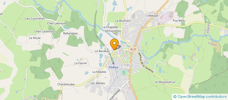 localisation de l'entreprise MADAME DAWN DENTON à CHALUS