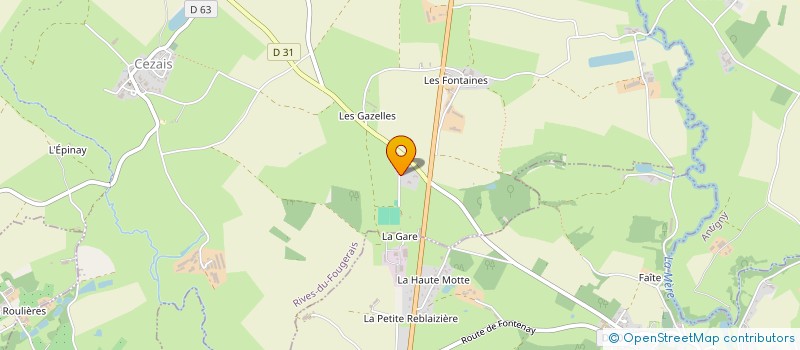 localisation de l'entreprise MADAME DAWN GREEN  RIVES-DU-FOUGERAIS