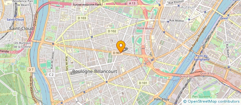 localisation de l'entreprise MADAME DAYANA MERKLEN à BOULOGNE-BILLANCOURT
