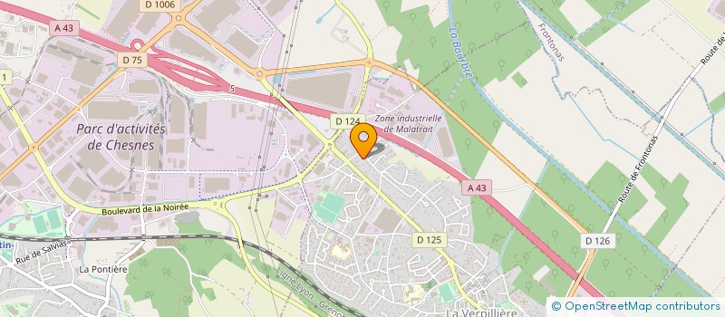 localisation de l'entreprise MADAME DAYSE HERNANDEZ PACHECO  LA VERPILLIERE