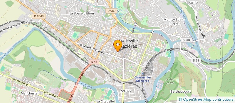 localisation de l'entreprise MADAME DE  CHARLEVILLE-MEZIERES