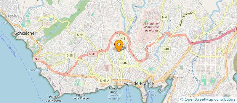localisation de l'entreprise MADAME DE BASTOL à FORT-DE-FRANCE