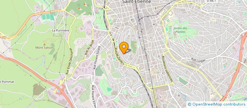 localisation de l'entreprise MADAME DE DOSSO  SAINT-ETIENNE