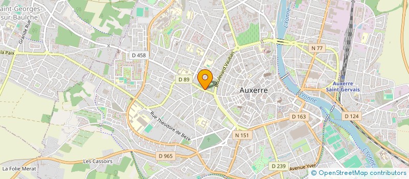 localisation de l'entreprise MADAME DE FRUTEAU à AUXERRE