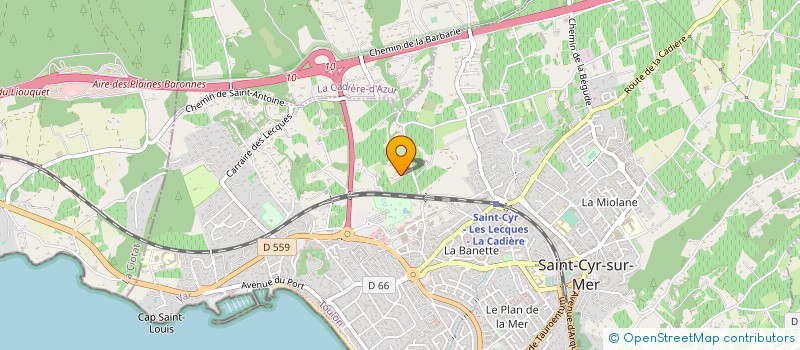 localisation de l'entreprise MADAME DE LA PENA MARIA à SAINT-CYR-SUR-MER
