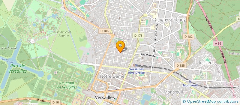 localisation de l'entreprise MADAME DE LE FEBRE à VERSAILLES