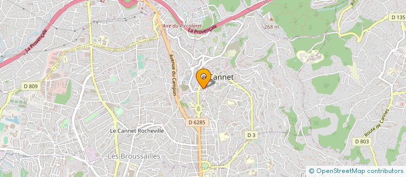 localisation de l'entreprise MADAME DE NIEF à LE CANNET