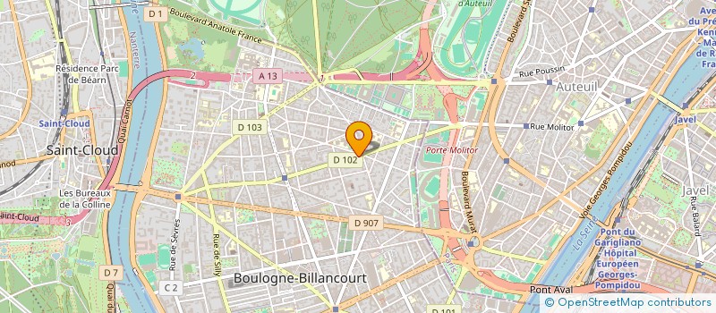 localisation de l'entreprise MADAME DE PERIQUET à BOULOGNE-BILLANCOURT