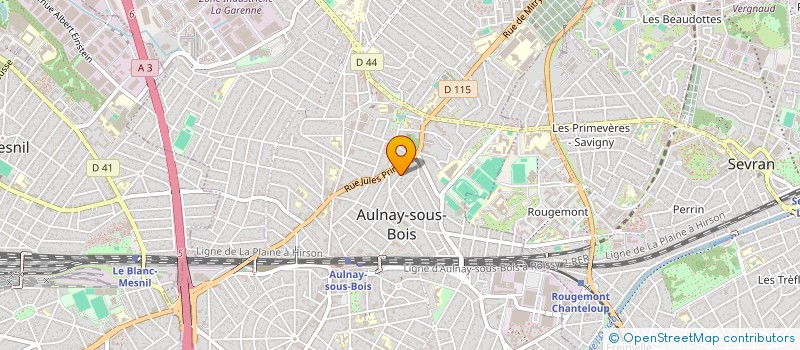localisation de l'entreprise MADAME DE THALYTA REGINA à AULNAY-SOUS-BOIS
