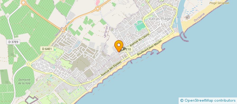 localisation de l'entreprise MADAME DEBBIE SWADLING  VALRAS-PLAGE