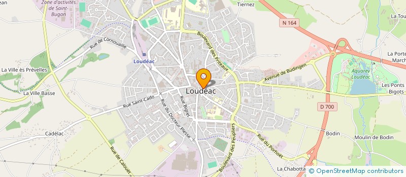 localisation de l'entreprise MADAME DEBERIE ETOMONG ELLA à LOUDEAC