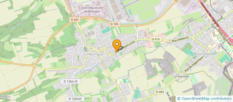 localisation de l'entreprise MADAME DEBORA BISCH  HESINGUE