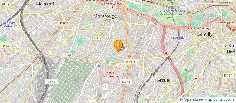 localisation de l'entreprise MADAME DEBORA COMPARIN  MONTROUGE