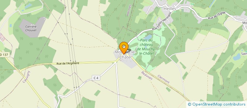 localisation de l'entreprise MADAME DEBORA DOS SANTOS RIBEIRO  MOUCHY-LE-CHATEL