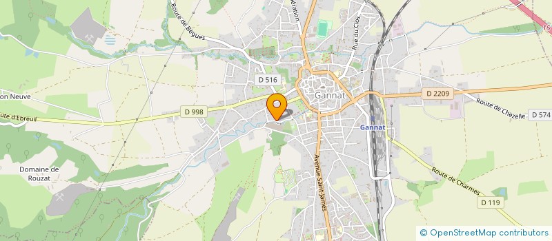 localisation de l'entreprise MADAME DEBORA ROUX  GANNAT