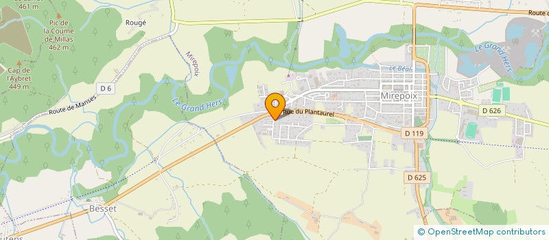 localisation de l'entreprise MADAME DEBORAH ABRAHAM à MIREPOIX
