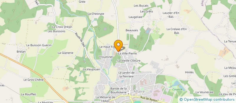 localisation de l'entreprise MADAME DEBORAH ALLAIN  ALLAIRE