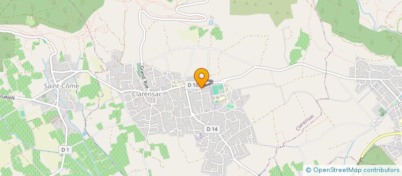 localisation de l'entreprise MADAME DEBORAH ALVAREZ  CLARENSAC