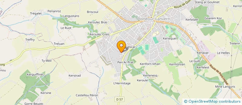 localisation de l'entreprise MADAME DEBORAH AUBRY  PLONEOUR-LANVERN