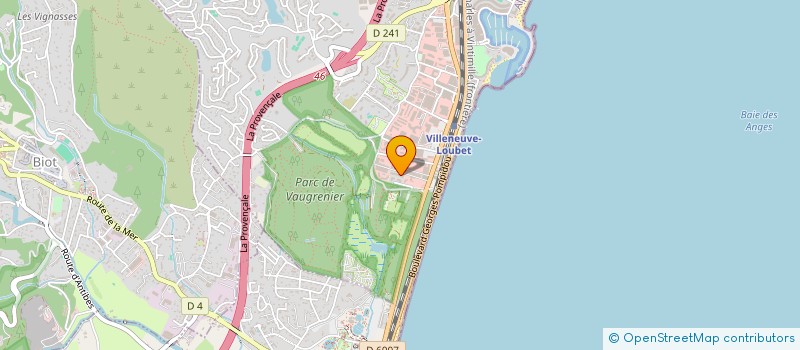 localisation de l'entreprise MADAME DEBORAH BARBERIS  VILLENEUVE-LOUBET