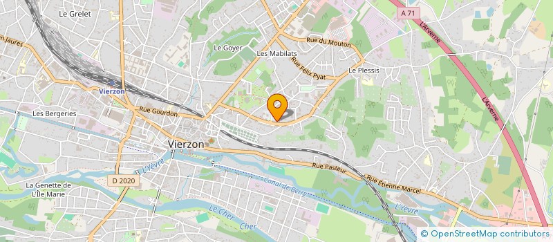 localisation de l'entreprise MADAME DEBORAH BEAUVAIS  VIERZON