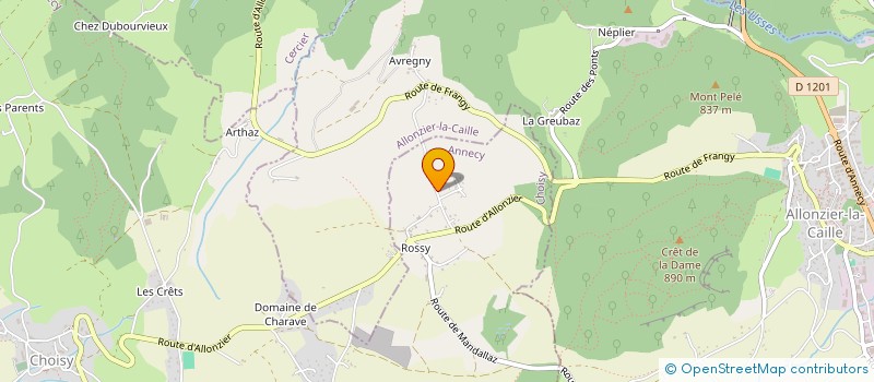 localisation de l'entreprise MADAME DEBORAH BERNARD  CHOISY