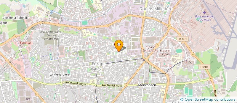 localisation de l'entreprise MADAME DEBORAH BERNARDIN  TOURS