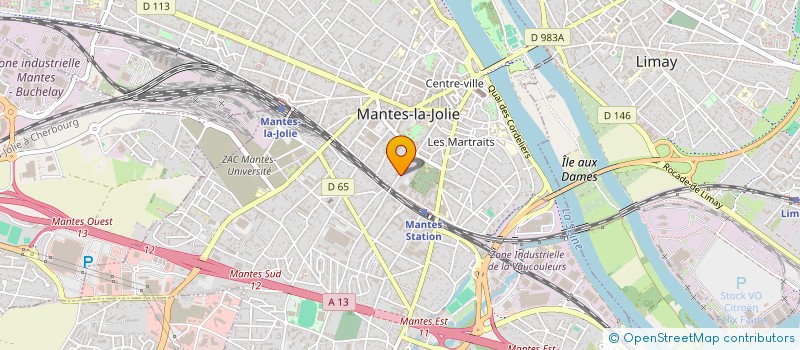 localisation de l'entreprise MADAME DEBORAH BEUGIN  MANTES-LA-JOLIE