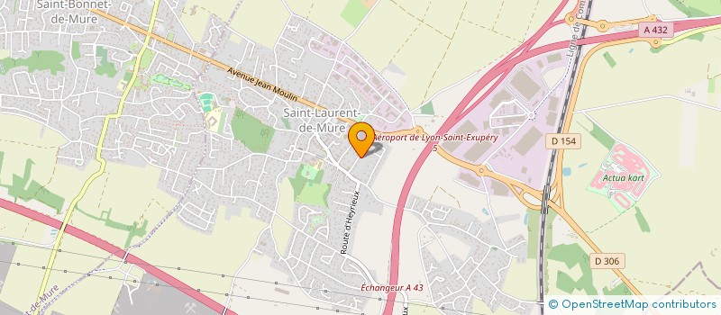 localisation de l'entreprise MADAME DEBORAH BONNAUD  SAINT-LAURENT-DE-MURE