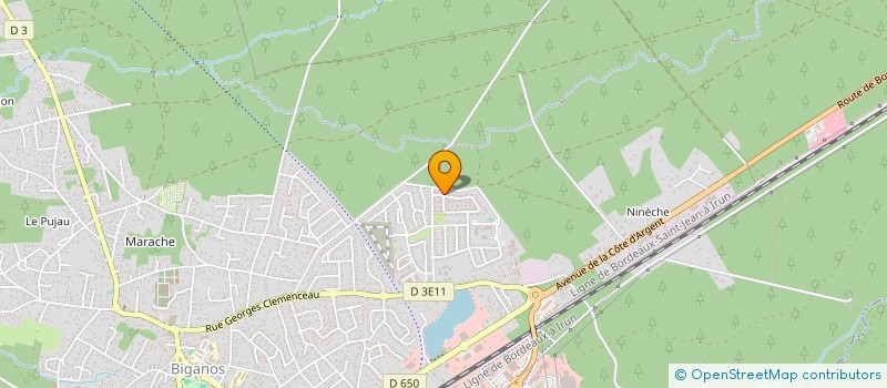 localisation de l'entreprise MADAME DEBORAH BOURDENS  BIGANOS