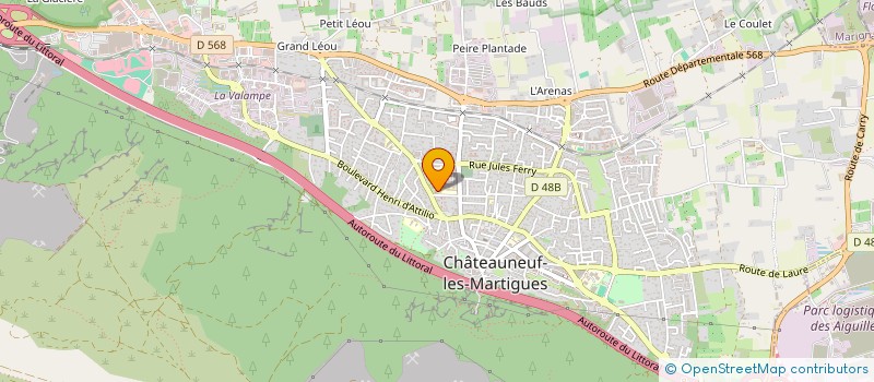 localisation de l'entreprise MADAME DEBORAH BOUZIT  CHATEAUNEUF-LES-MARTIGUES