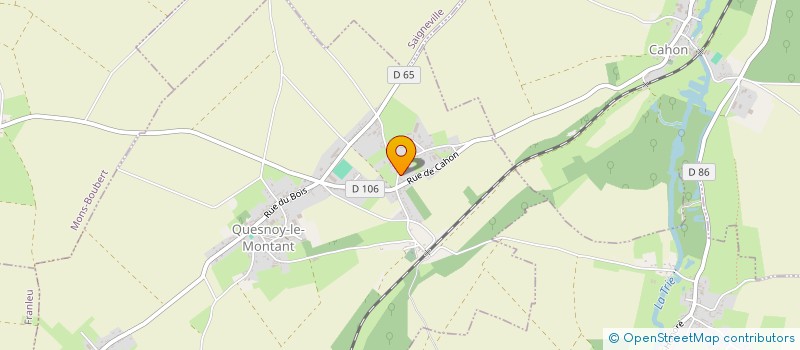 localisation de l'entreprise MADAME DEBORAH BULTEL  QUESNOY-LE-MONTANT