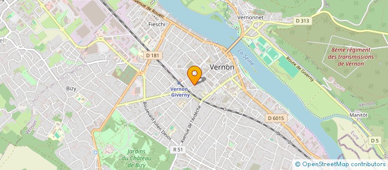 localisation de l'entreprise MADAME DEBORAH CERINI  VERNON