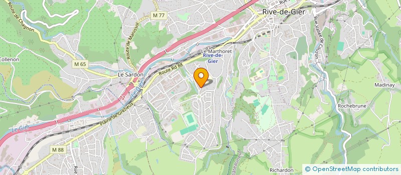 localisation de l'entreprise MADAME DEBORAH CHARPIER  RIVE-DE-GIER