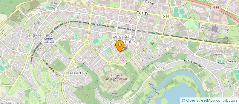 localisation de l'entreprise MADAME DEBORAH CHRISTELLE A KOUDOU  CERGY