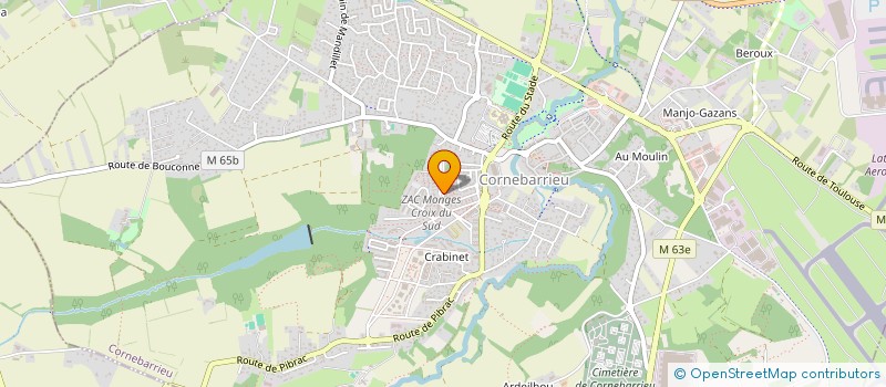 localisation de l'entreprise MADAME DEBORAH COSTES  CORNEBARRIEU