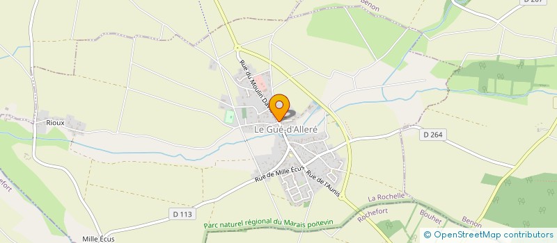 localisation de l'entreprise MADAME DEBORAH COUDRET  LE GUE-D'ALLERE