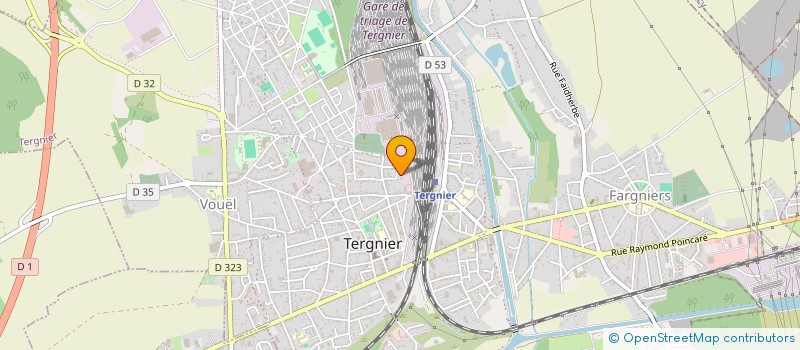 localisation de l'entreprise MADAME DEBORAH CRETELLE  TERGNIER