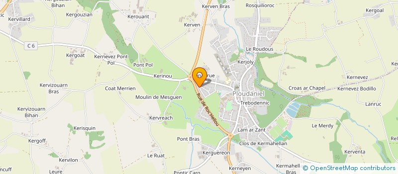 localisation de l'entreprise MADAME DEBORAH CROISEAUX  PLOUNEVEZ-LOCHRIST