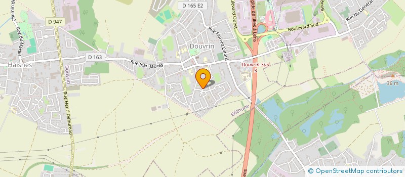 localisation de l'entreprise MADAME DEBORAH CRUYPENINCK  DOUVRIN