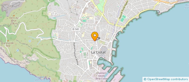 localisation de l'entreprise MADAME DEBORAH DANDINE à LA CIOTAT