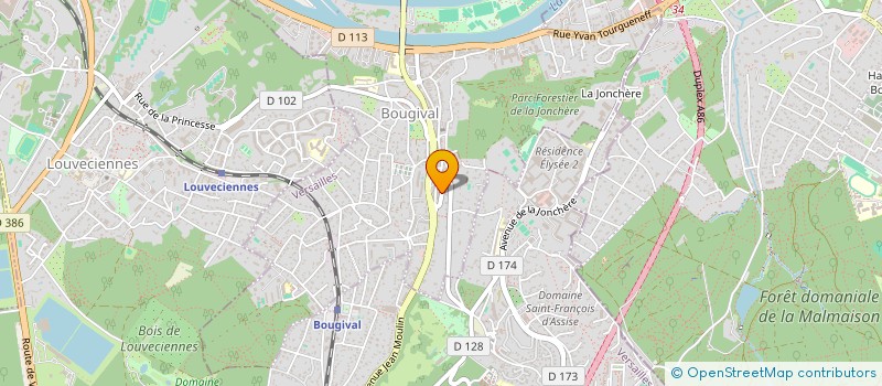 localisation de l'entreprise MADAME DEBORAH DEFELICE  BOUGIVAL