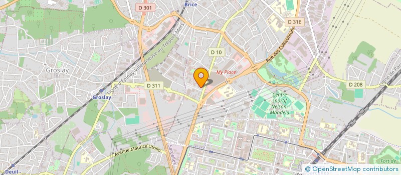 localisation de l'entreprise MADAME DEBORAH DENAMSE  SARCELLES