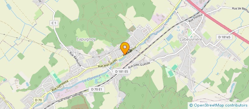 localisation de l'entreprise MADAME DEBORAH DENEUVILLE  LAPUGNOY