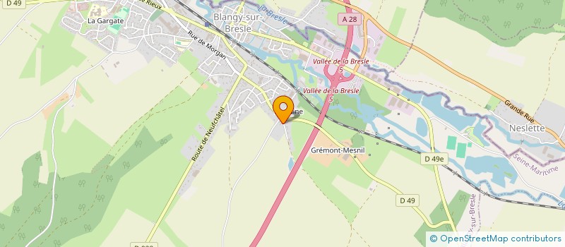 localisation de l'entreprise MADAME DEBORAH DENGREVILLE  BLANGY-SUR-BRESLE