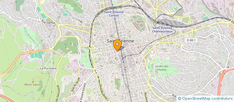 localisation de l'entreprise MADAME DEBORAH DERUS  SAINT-ETIENNE